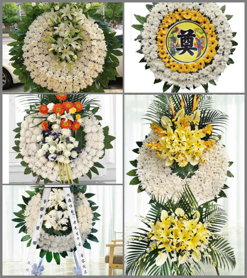 山东青岛即墨市灵山镇甲于庄村花圈速递